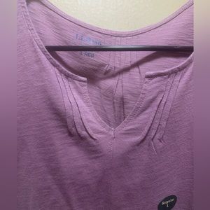 LL Bean Organic Cotton Splitneck Tee. Size Large. New with tags.